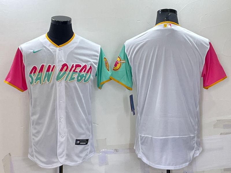 Men San Diego Padres Blank White City Edition Elite Nike 2022 MLB Jersey->san diego padres->MLB Jersey